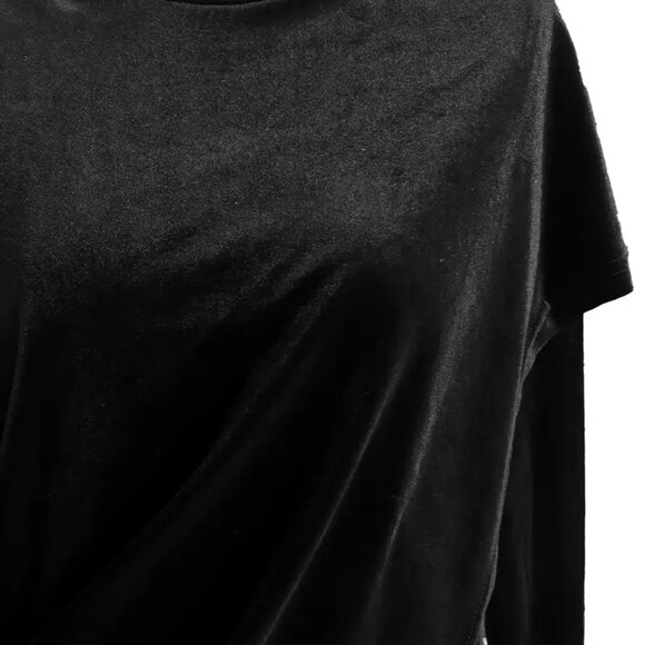 Elegant Black High Low Dress with Necklace - Picture 3 of 3